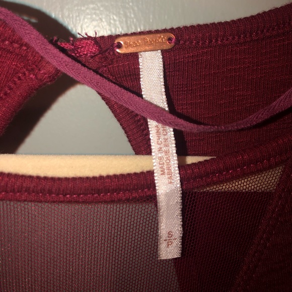 Garnet Free People tank - Picture 3 of 3